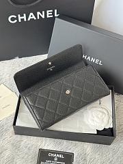 Chanel 25B Star Diamond Wallet Black - 19x10.5x3cm - 6