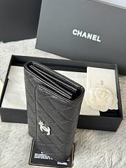 Chanel 25B Star Diamond Wallet Black - 19x10.5x3cm - 5