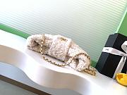 Chanel 25K Small Tweed Bow Bag in White - 26x18x5cm - 6