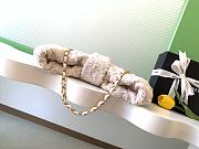 Chanel 25K Large Tweed Bow Bag in White - 38x29x5cm - 4