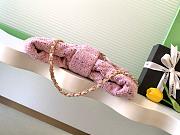 Chanel 25K Large Tweed Bow Bag in Pink - 38x29x5cm - 4
