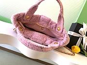 Chanel 25K Large Tweed Bow Bag in Pink - 38x29x5cm - 3
