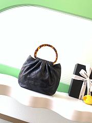 Chanel 26C Black Mini Hobo Bag - 24x18x12cm - 2