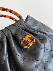 Chanel 26C Black Mini Hobo Bag - 24x18x12cm - 3