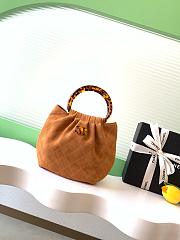 Chanel 26C Brown Suede Mini Hobo Bag - 24x18x12cm - 1