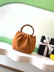 Chanel 26C Brown Suede Mini Hobo Bag - 24x18x12cm - 4