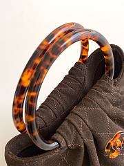 Chanel 26C Dark Brown Suede Mini Hobo Bag - 24x18x12cm - 5