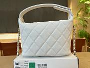 Chanel 25C hobo bag in white calfskin leather - 21.5x19x6cm - 6