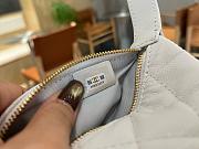 Chanel 25C hobo bag in white calfskin leather - 21.5x19x6cm - 3