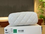 Chanel 25C hobo bag in white calfskin leather - 21.5x19x6cm - 2