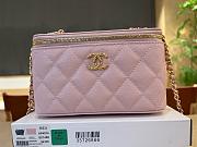 Chanel Vanity with CC Chain Pink Caviar - 16x8x10cm - 6