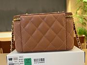 Chanel Vanity with CC Chain Brown Caviar - 16x8x10cm - 5