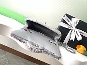 Chanel Flap with silver sequin calfskin Bag - 21x14x8cm - 4