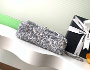 Chanel Flap with silver sequin calfskin Bag - 21x14x8cm - 5