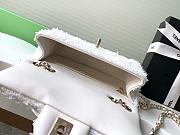 Chanel Flap with white sequin calfskin Bag - 21x14x8cm - 3