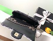 Chanel Flap with black&white sequin calfskin Bag - 21x14x8cm - 4