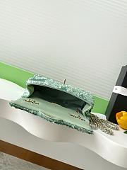 Chanel Flap with green sequin calfskin Bag - 21x14x8cm - 2