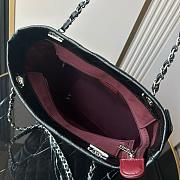 Chanel Cambon Ligne tote bag in black quilted leather - 28x25x12cm - 2