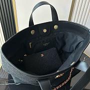 Chanel maxi shopping bag wool gold tone metal - 31x52x28x17cm - 6