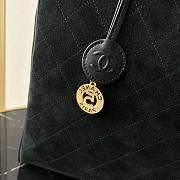 Chanel Large Boston Black Suede Handbag - 41x31x19cm - 6