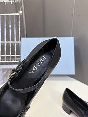 Prada black leather Mary Jane ballerina pump 35mm - 3