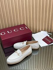 Gucci White Suede Espadrille With Horsebit - 5