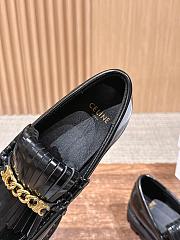 Celine Margaret loafer with a Triomphe chain in polished bull leather - 4