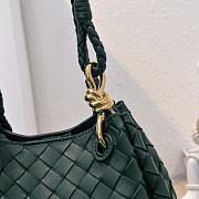 Bottega Veneta Small Parachute bag in green Intrecciato leather - 21x17x16.5cm - 3