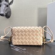 Bottega Veneta Mini Loop camera bag in Almond - 17x10x6cm - 1