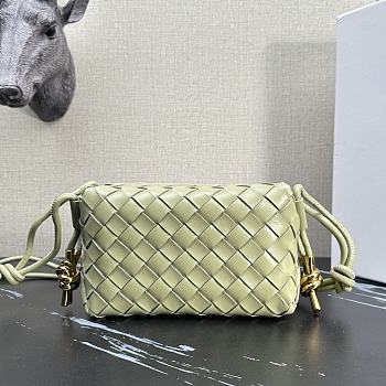 Bottega Veneta Mini Loop camera bag in Travertine - 17x10x6cm
