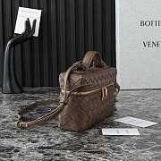 Bottega Veneta Bang Bang mini intrecciato leather vanity case in brown - 22x12.5x5cm - 5