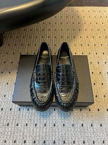 YSL Le Loafer penny loafers in black eel leather