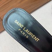 YSL BABYLONE MULES IN SMOOTH LEATHER in Black - 3