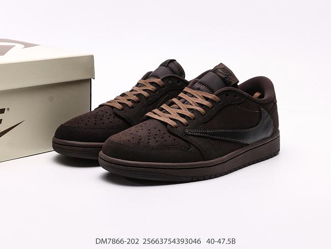 Air Jordan 1 Retro Low OG SP Travis Scott Velvet Brown DM7866-202 - 1