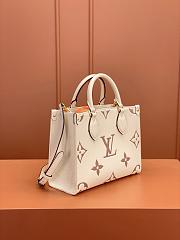 Louis Vuitton Monogram Empreinte Two-Tone On-the-Go PM Handbag-25cmx19cmx11.5cm - 3
