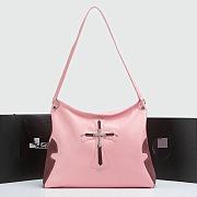 Chrome Hearts Pink Chocolate Lyon Bag 40x12x34cm - 1