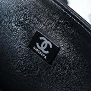 Chanel Lambskin Quilted Jumbo Double Flap So Black 25.5x15.5x6.5cm - 6
