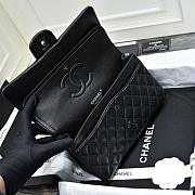 Chanel Lambskin Quilted Jumbo Double Flap So Black 25.5x15.5x6.5cm - 3