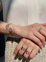 OPERA TULLE yellow and white gold bracelet set with mother of pearl - 3