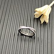 DY CROSSOVER® BAND RING Platinum with Diamonds, 5.2mm - 5