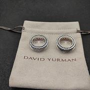 David Yurman Sterling Silver Streamline Two Row Band Diamond Ring (6.5mm) - 6
