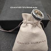 David Yurman Sterling Silver Streamline Two Row Band Diamond Ring (6.5mm) - 3