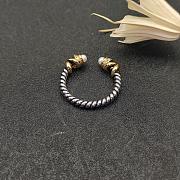 David Yurman Double Pearl Mixed-Metal Cable Ring - 2