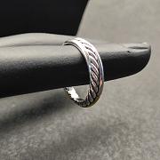 David Yurman Crossover Two-Row Ring in Sterling Silver with 14K Yellow Gold, 7.5mm - 4