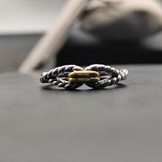 David Yurman 18K Gold and Sterling Silver Cable Loop Ring (7 mm) - 6