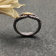 David Yurman 18K Gold and Sterling Silver Cable Loop Ring (7 mm) - 4
