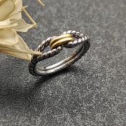 David Yurman 18K Gold and Sterling Silver Cable Loop Ring (7 mm) - 2