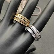David Yurman Pave Crossover Ring in 18K Yellow Gold with Diamonds - 6