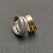 David Yurman Pave Crossover Ring in 18K Yellow Gold with Diamonds - 5