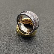 David Yurman Pave Crossover Ring in 18K Yellow Gold with Diamonds - 4